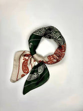 Color block square scarf Sai Feel